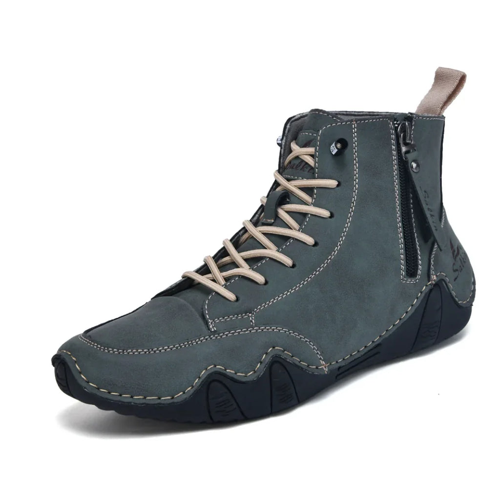 Chaussures Pieds-Nus Zippées Zero-Drop Cuir Vegan Déperlantes