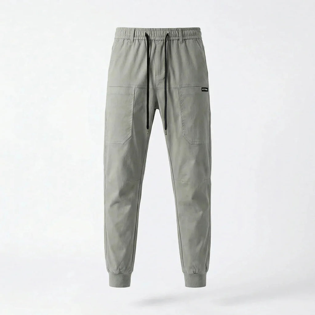 Pantalon Cargo Confortable Élastique à Grandes Poches