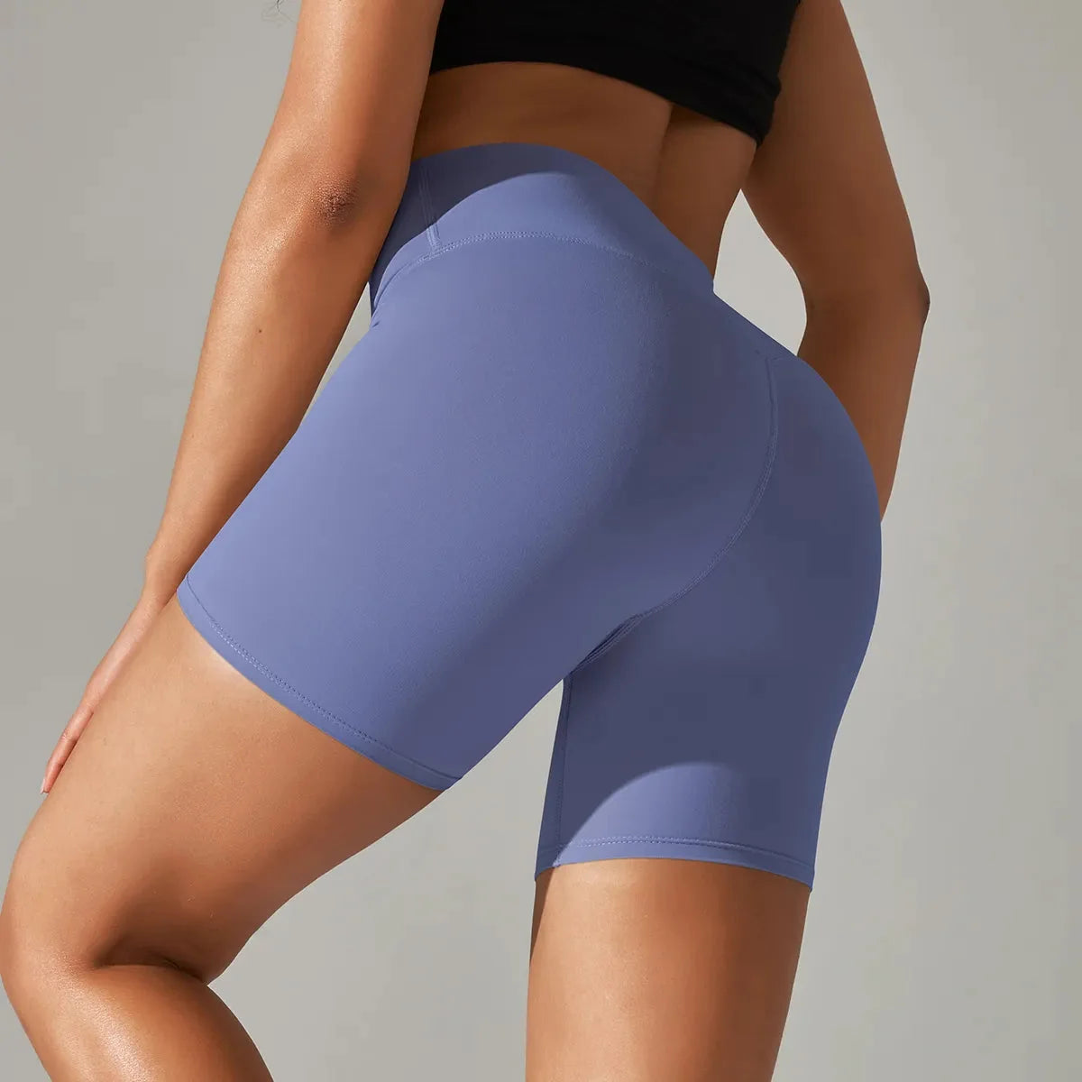 Short de Yoga Taille Haute Extensible et Respirant